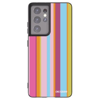 Picasee crna silikonska maskica za Samsung Galaxy S21 Ultra 5G G998B - Golden hour