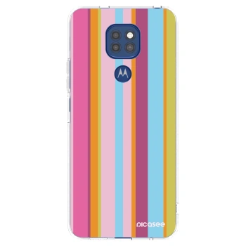 Picasee silikonska prozirna maskica za Motorola Moto G9 Play - Golden hour