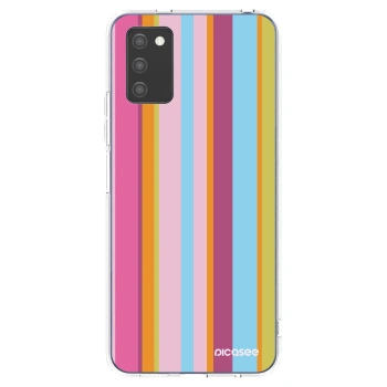 Picasee silikonska prozirna maskica za Samsung Galaxy A02s A025G - Golden hour