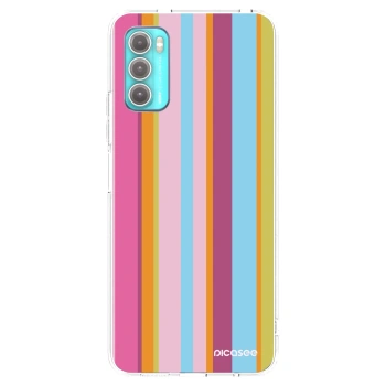 Picasee silikonska prozirna maskica za Motorola Moto G60 - Golden hour