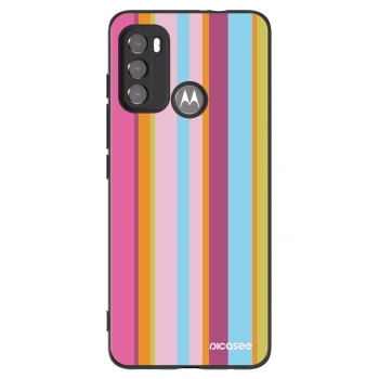 Picasee crna silikonska maskica za Motorola Moto G60 - Golden hour