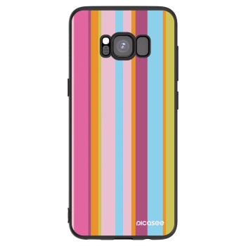 Picasee crna silikonska maskica za Samsung Galaxy S8 G950F - Golden hour
