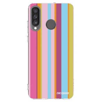 Picasee silikonska prozirna maskica za Huawei P30 Lite - Golden hour