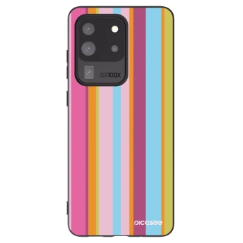 Picasee crna silikonska maskica za Samsung Galaxy S20 Ultra 5G G988F - Golden hour