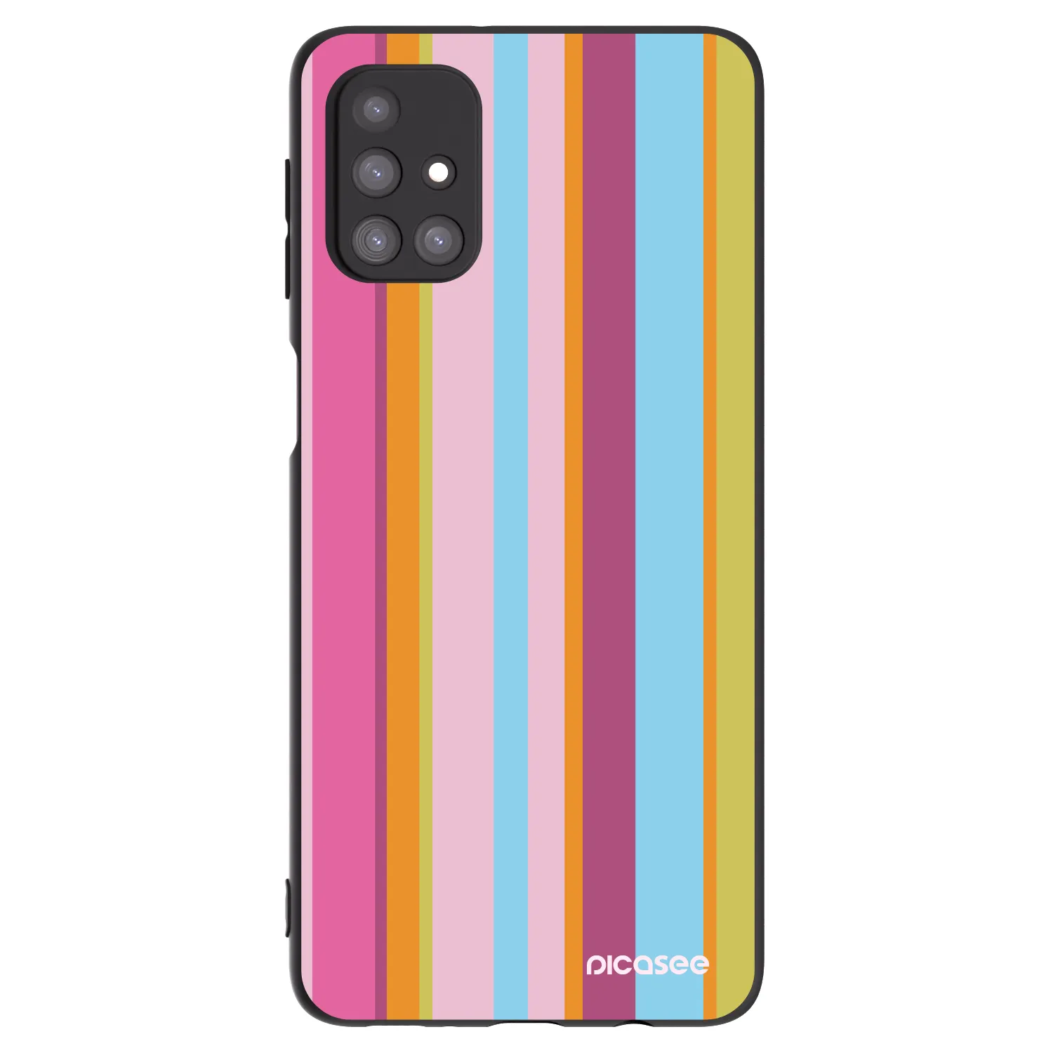 Picasee crna silikonska maskica za Samsung Galaxy M31s - Golden hour