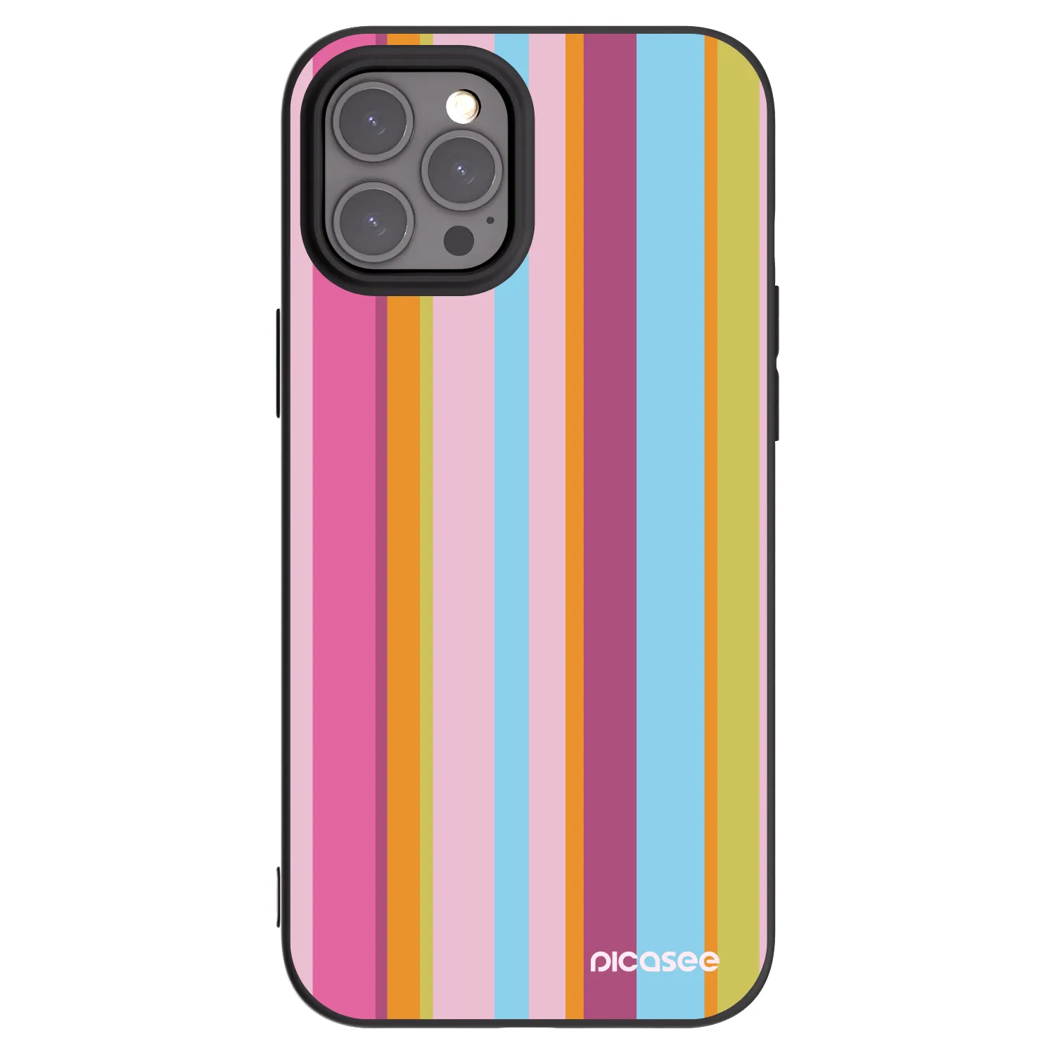 Picasee crna silikonska maskica za Apple iPhone 12 Pro Max - Golden hour