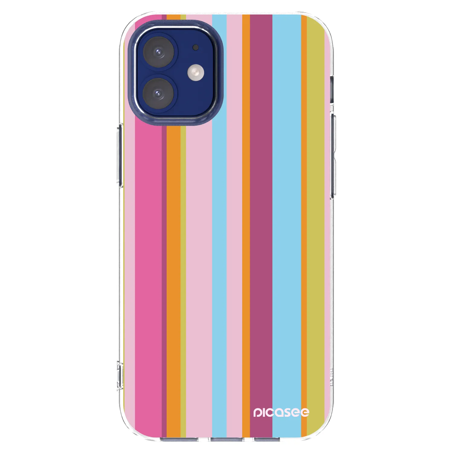 Picasee silikonska prozirna maskica za Apple iPhone 12 mini - Golden hour