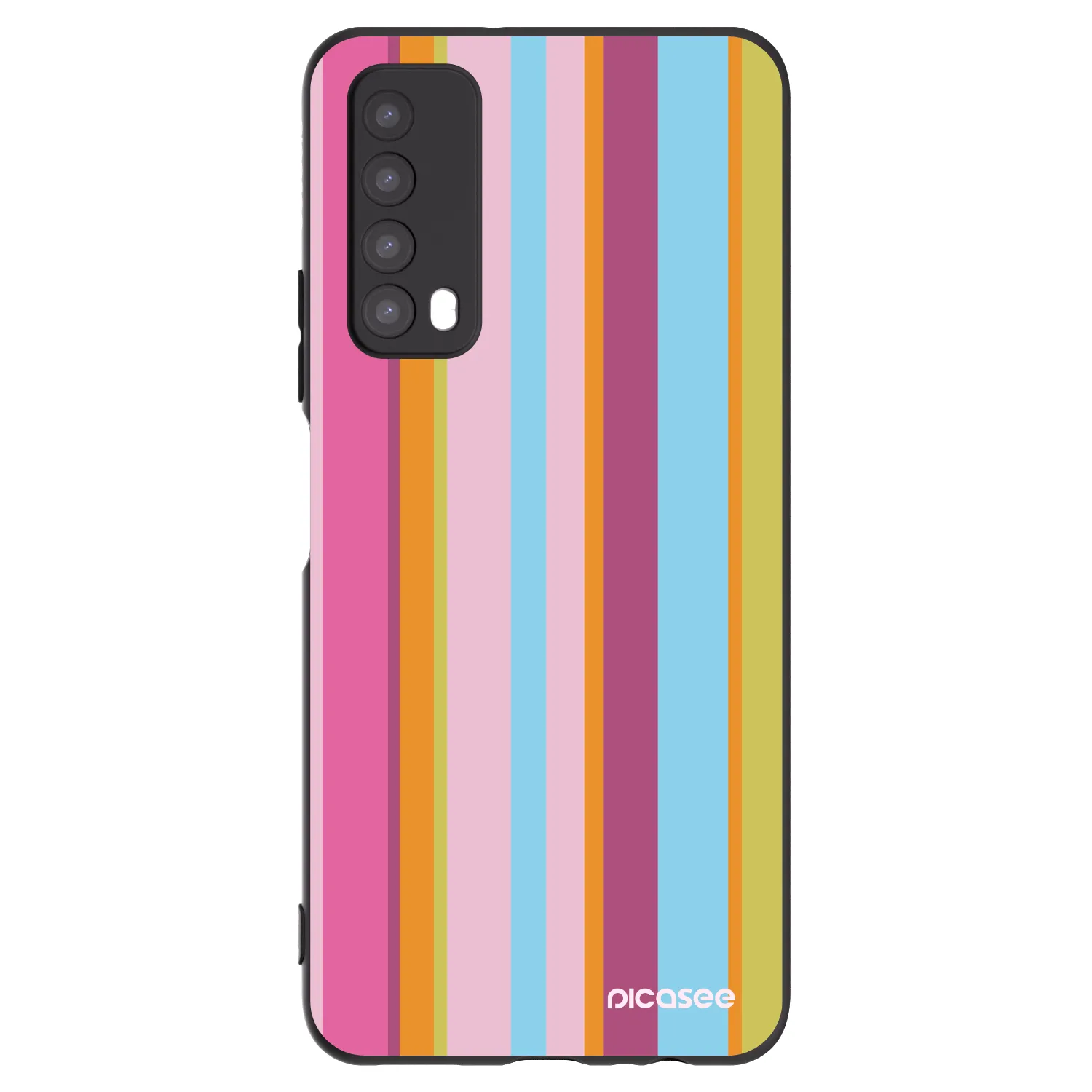 Picasee crna silikonska maskica za Huawei P Smart 2021 - Golden hour