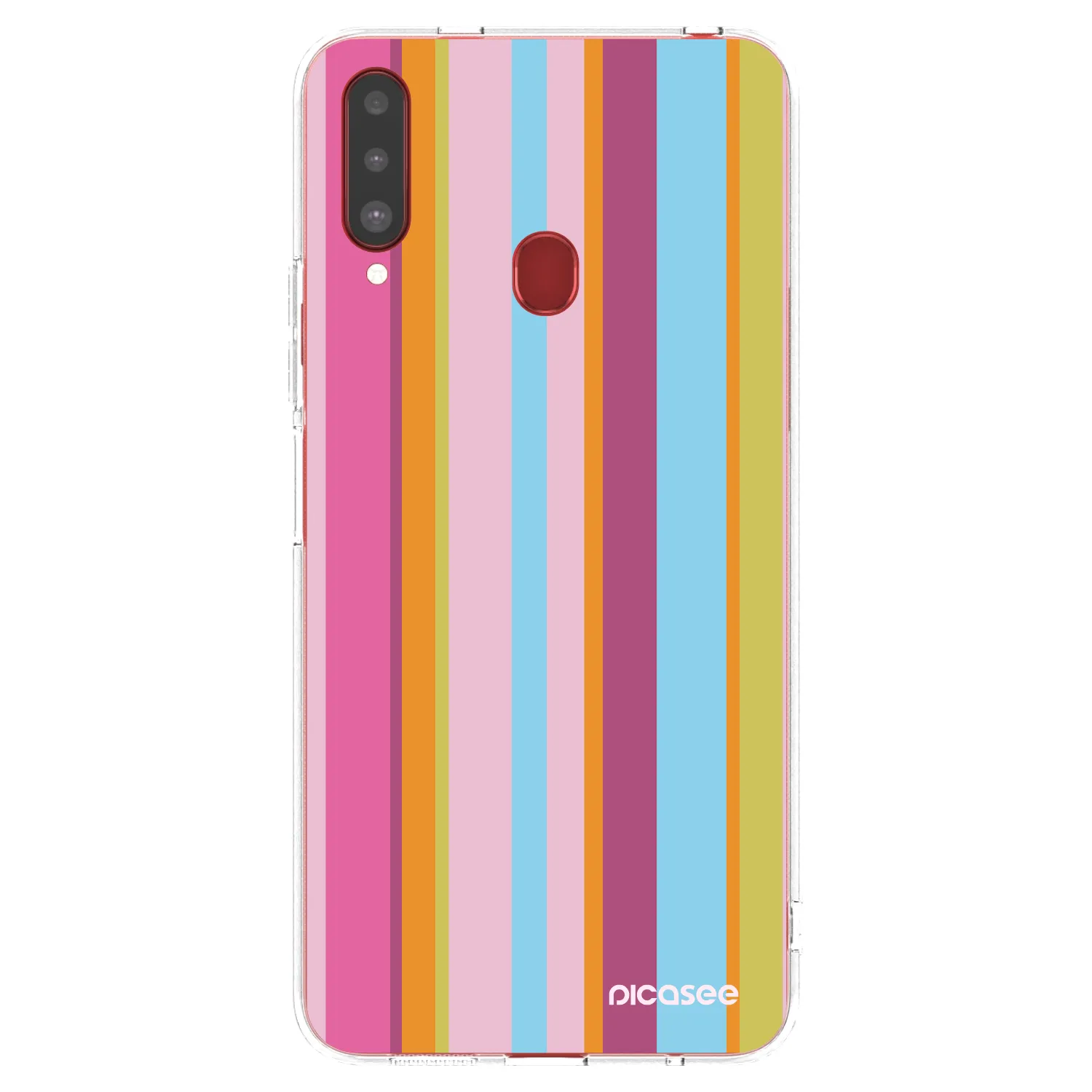 Picasee silikonska prozirna maskica za Samsung Galaxy A20s - Golden hour
