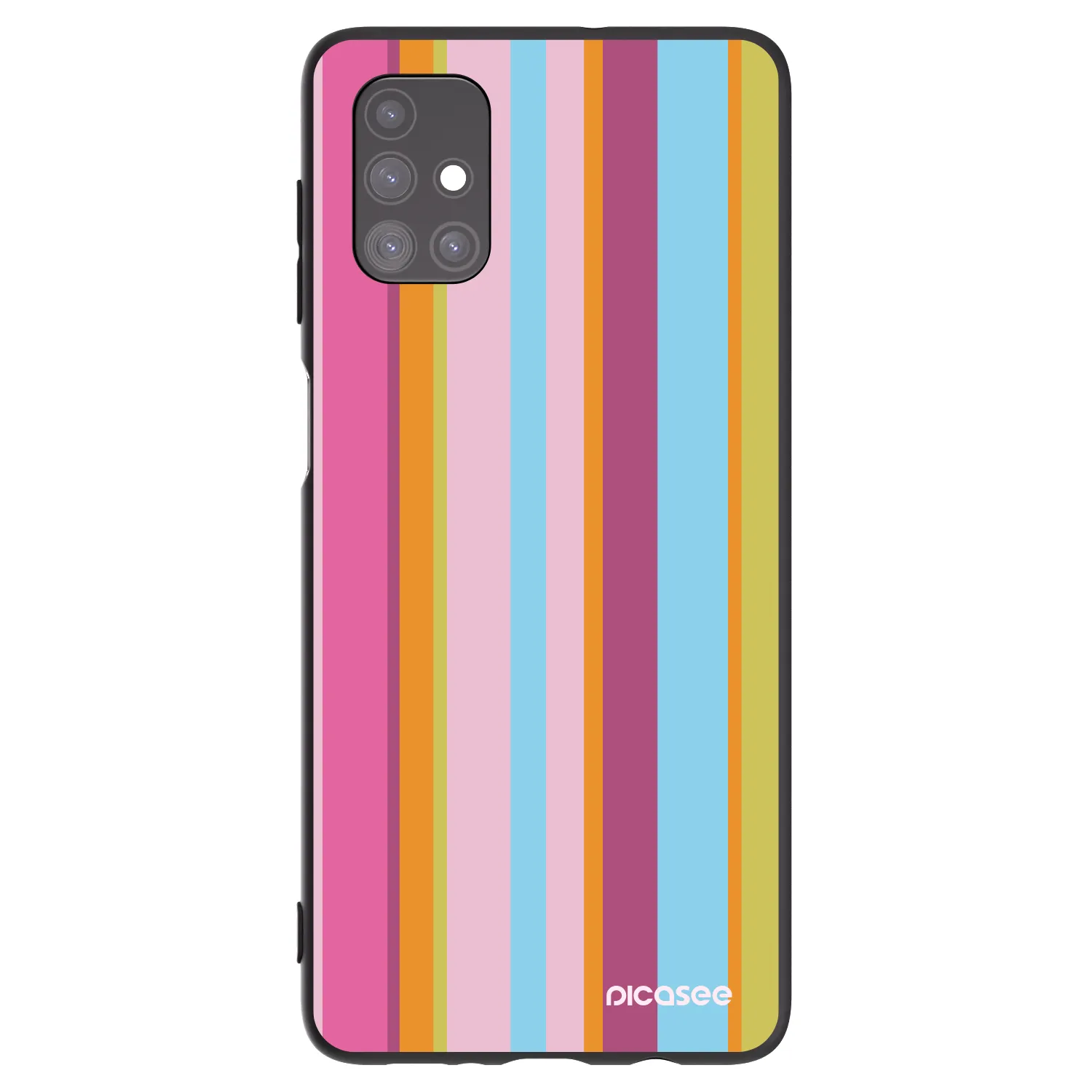 Picasee crna silikonska maskica za Samsung Galaxy M51 M515F - Golden hour