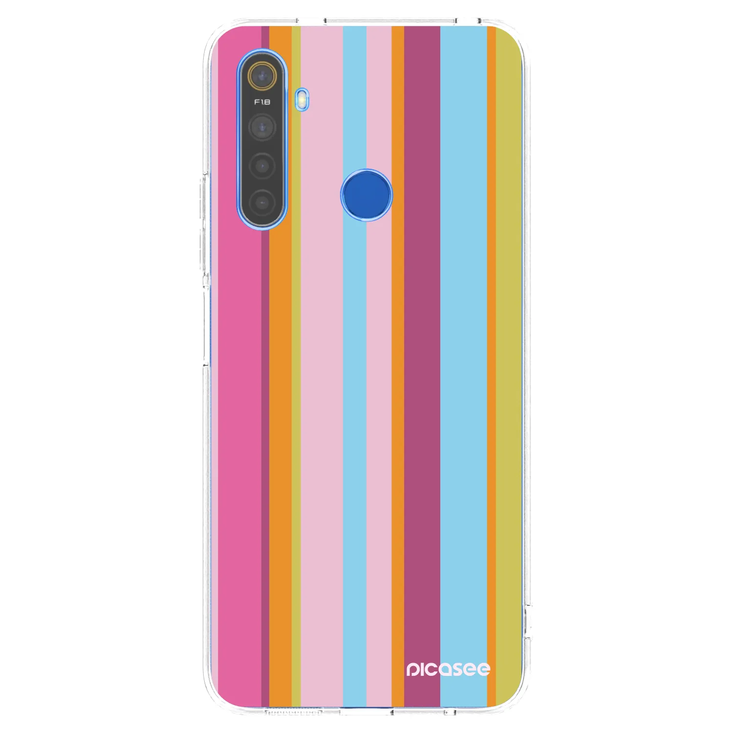 Picasee silikonska prozirna maskica za Realme 5 - Golden hour
