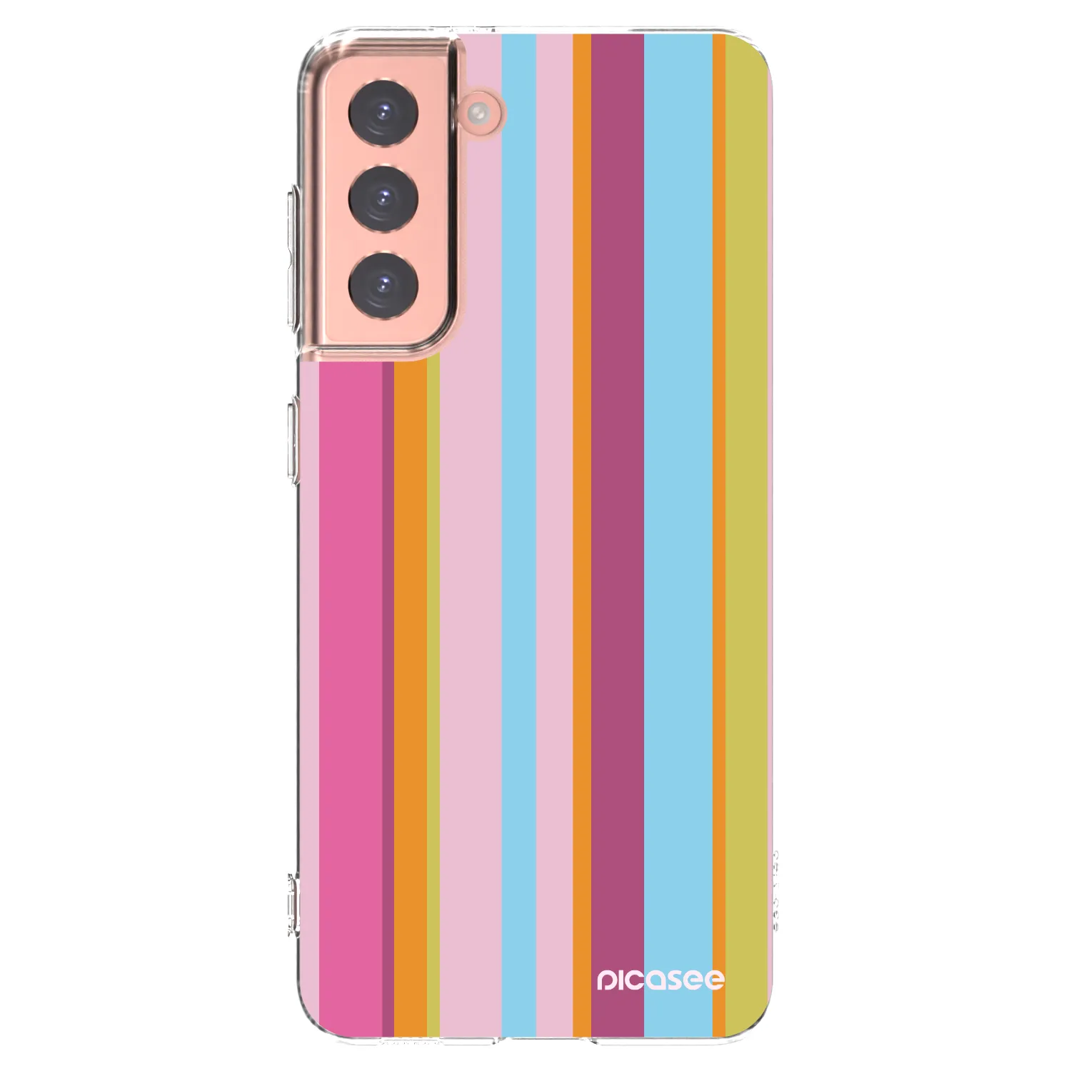 Picasee silikonska prozirna maskica za Samsung Galaxy S21 5G G991B - Golden hour