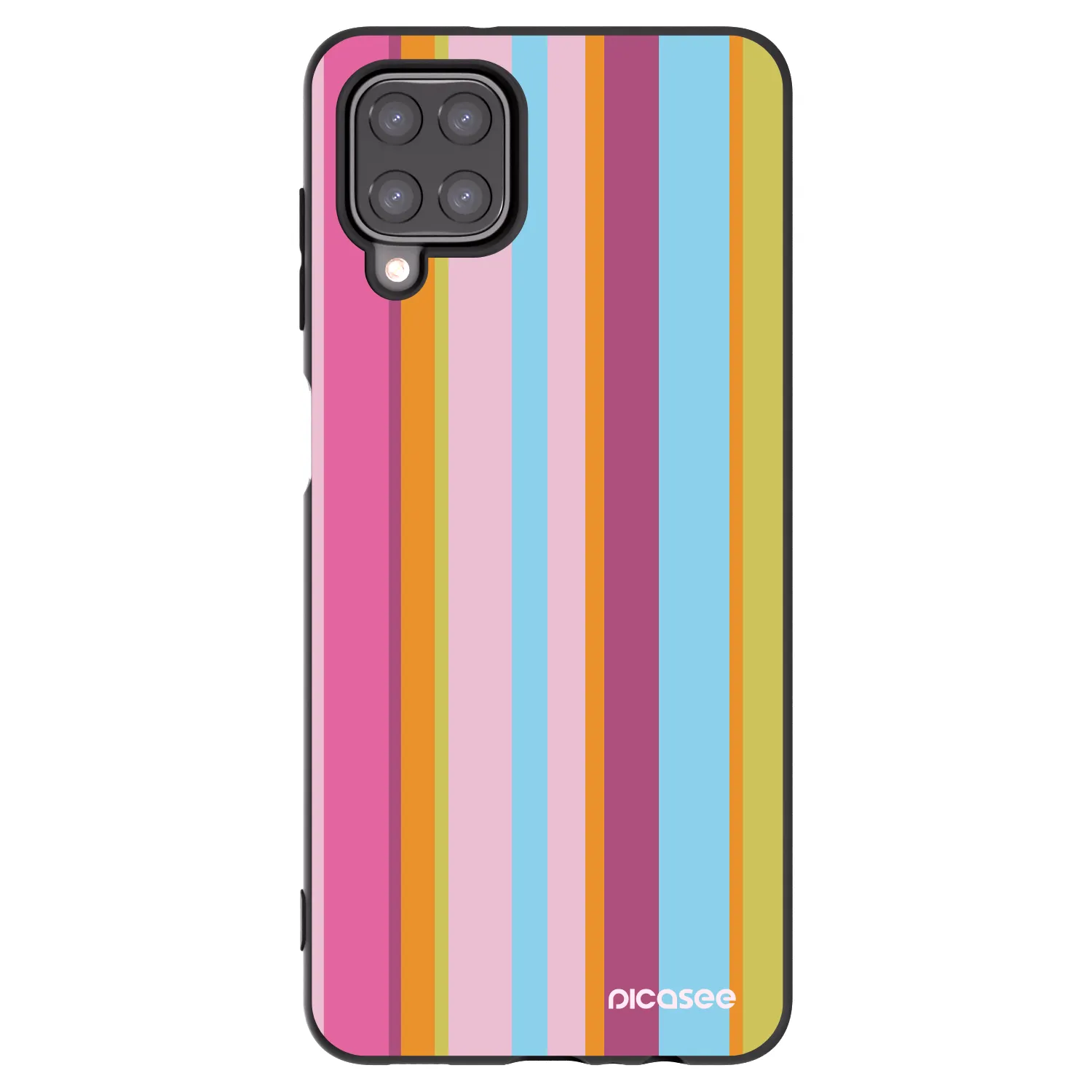 Picasee crna silikonska maskica za Samsung Galaxy A12 A125F - Golden hour