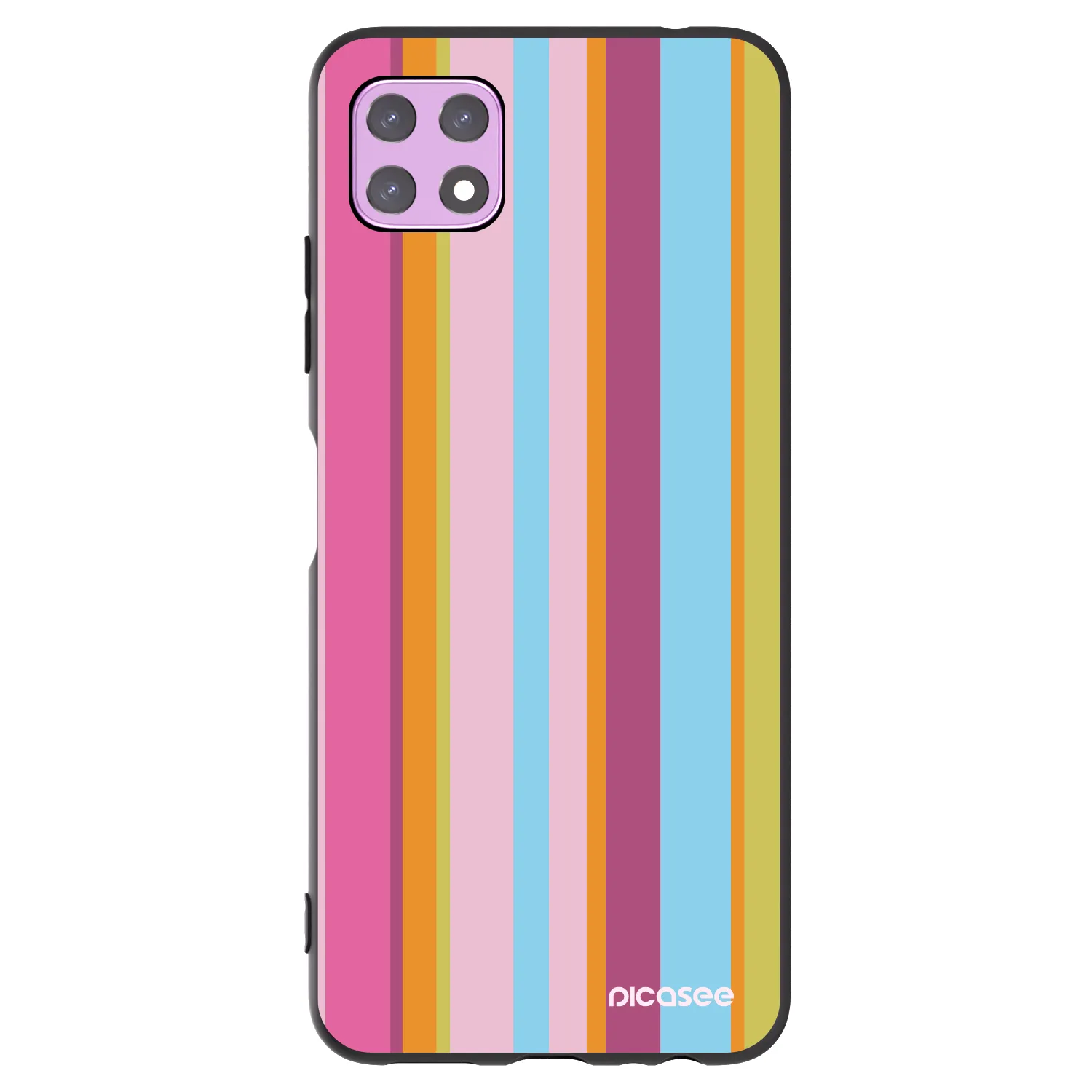 Picasee crna silikonska maskica za Samsung Galaxy A22 A226B 5G - Golden hour