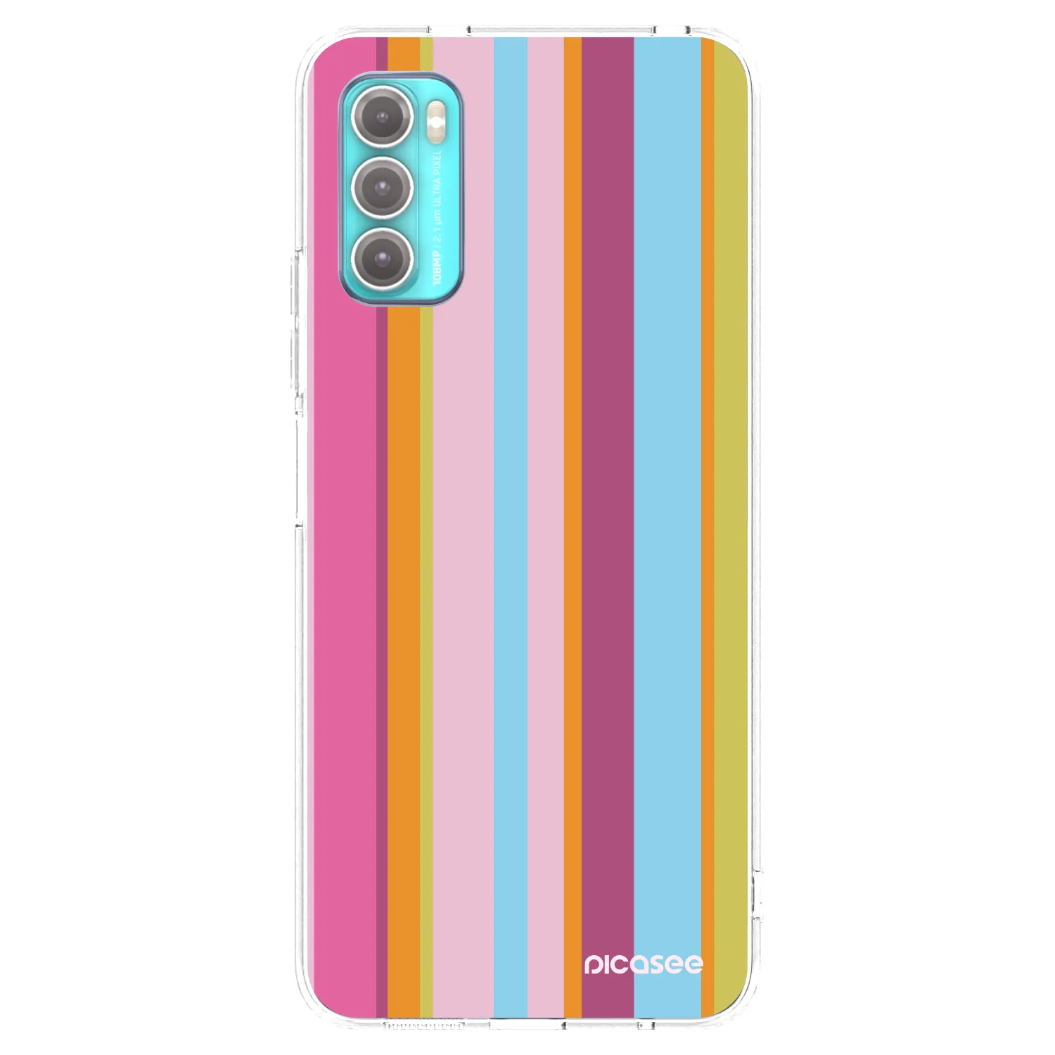 Picasee silikonska prozirna maskica za Motorola Moto G60 - Golden hour