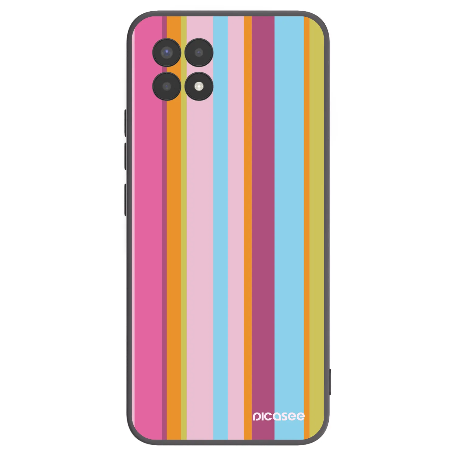 Picasee crna silikonska maskica za Realme 8i - Golden hour