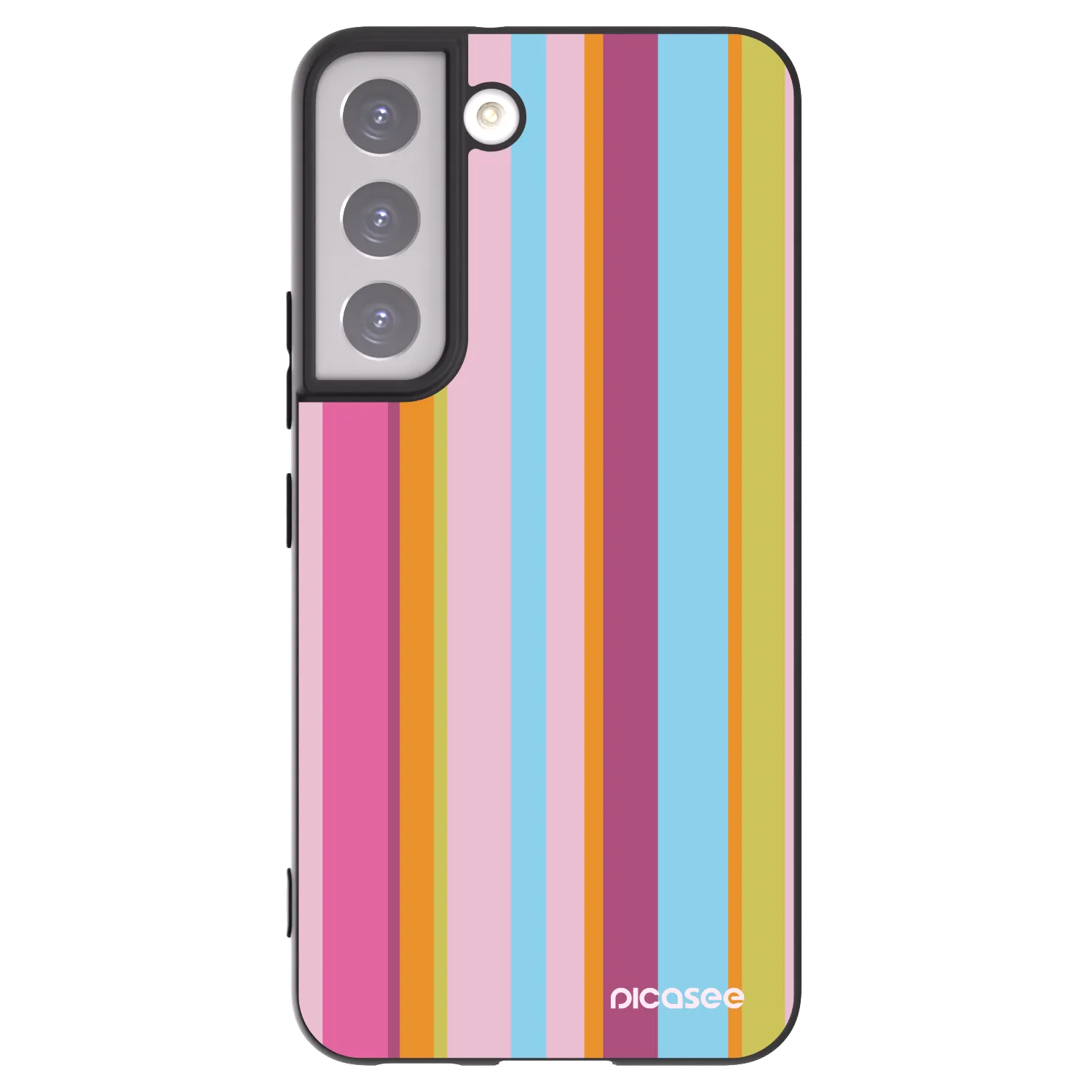 Picasee crna silikonska maskica za Samsung Galaxy S22 5G - Golden hour