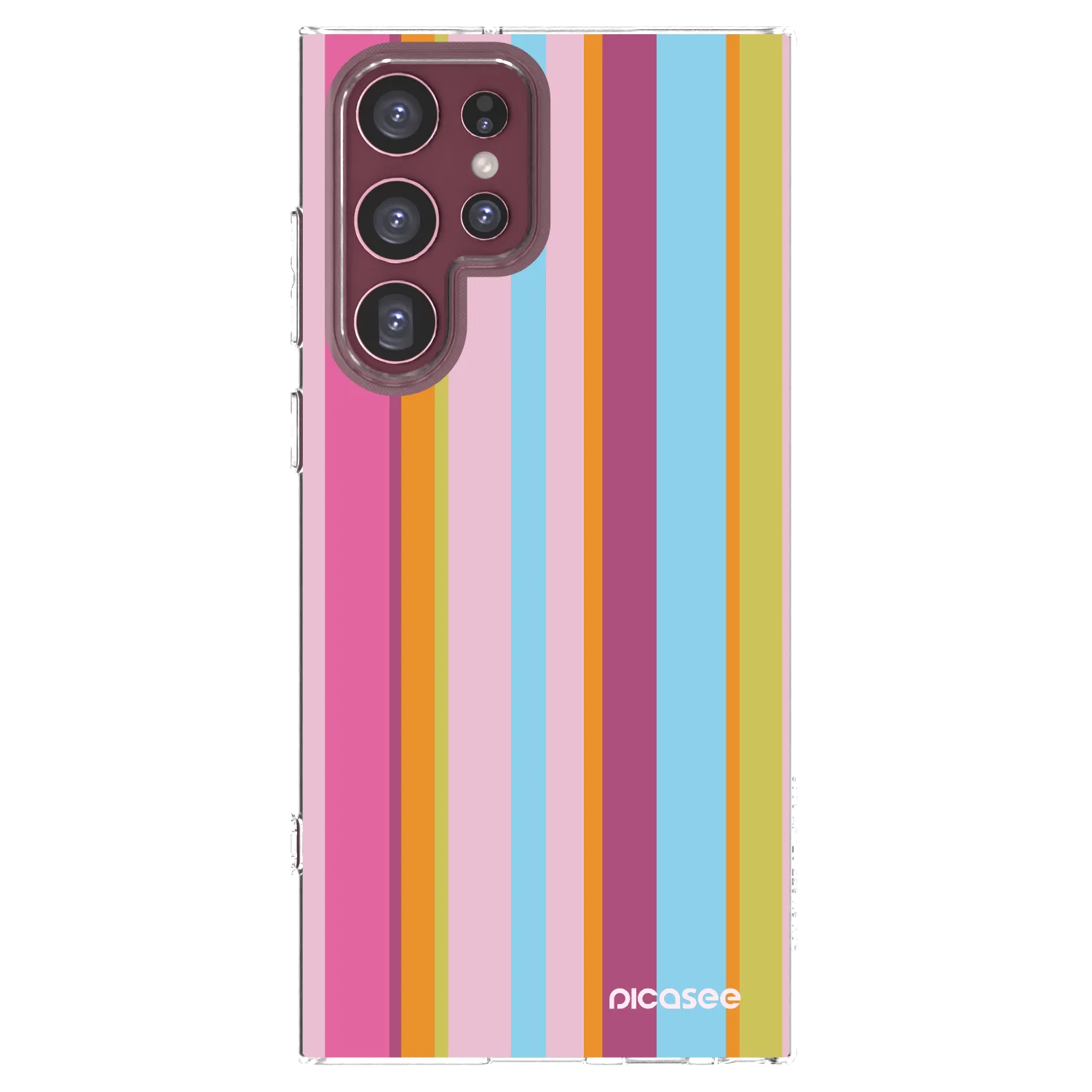 Picasee silikonska prozirna maskica za Samsung Galaxy S22 Ultra 5G - Golden hour