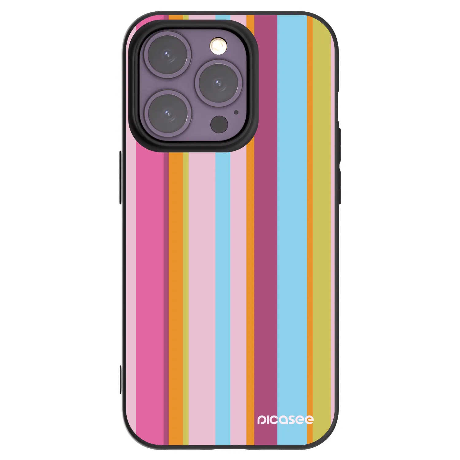 Picasee crna silikonska maskica za Apple iPhone 14 Pro - Golden hour