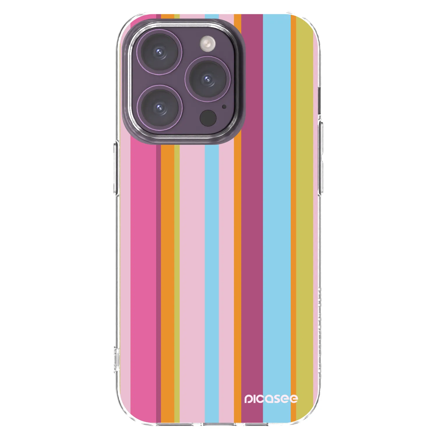 Picasee silikonska prozirna maskica za Apple iPhone 14 Pro - Golden hour