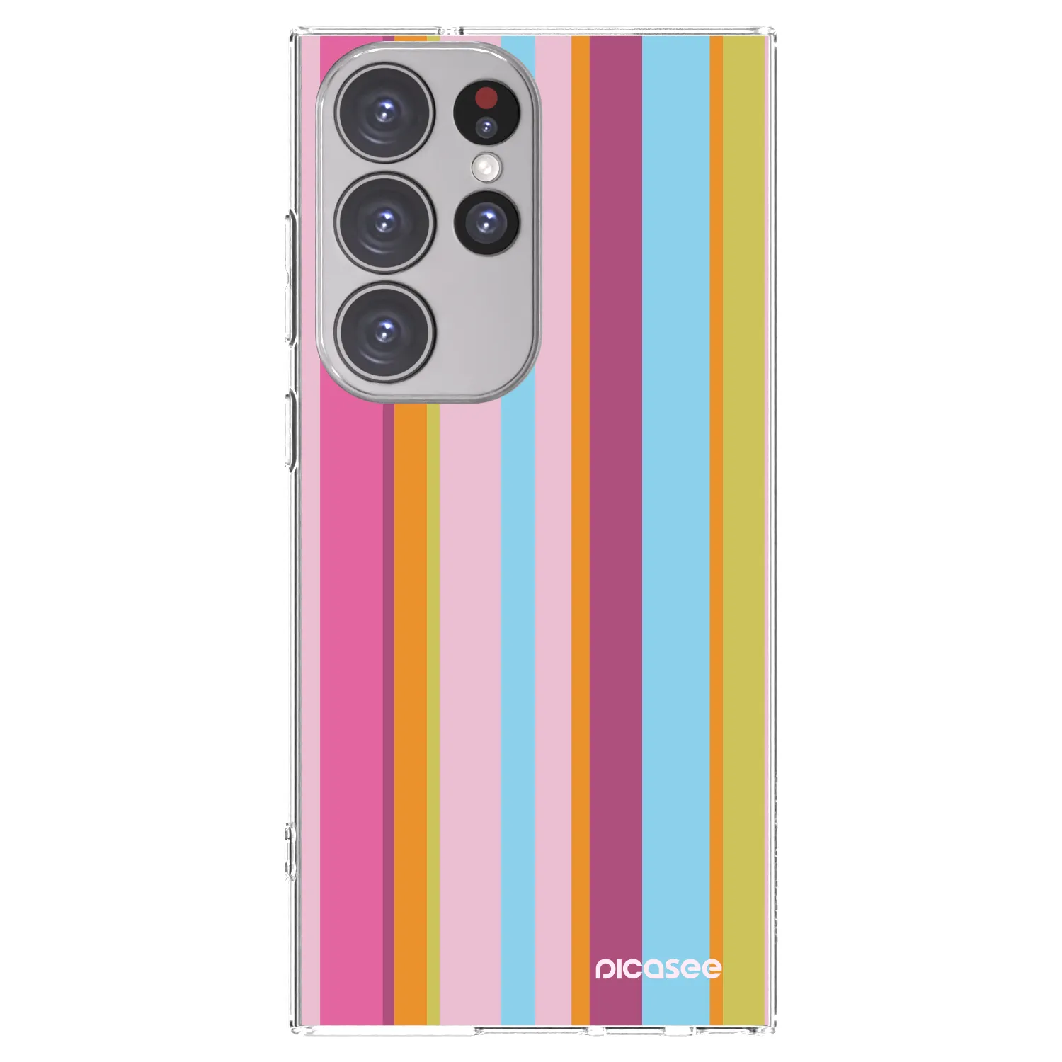 Picasee silikonska prozirna maskica za Samsung Galaxy S23 Ultra 5G - Golden hour