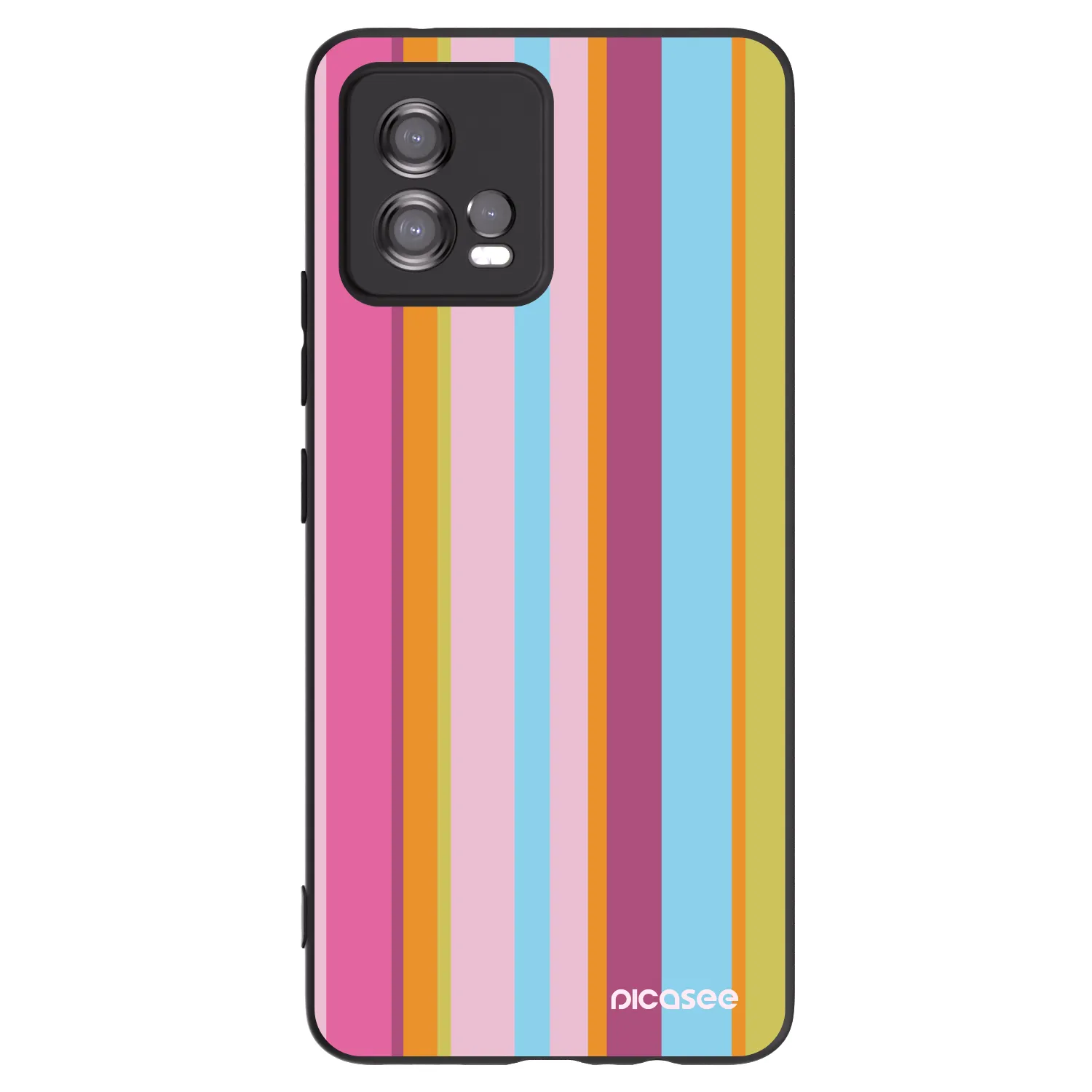 Picasee crna silikonska maskica za Motorola Moto G72 - Golden hour