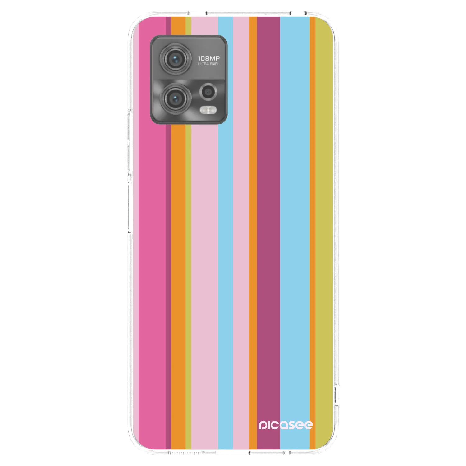 Picasee silikonska prozirna maskica za Motorola Moto G72 - Golden hour