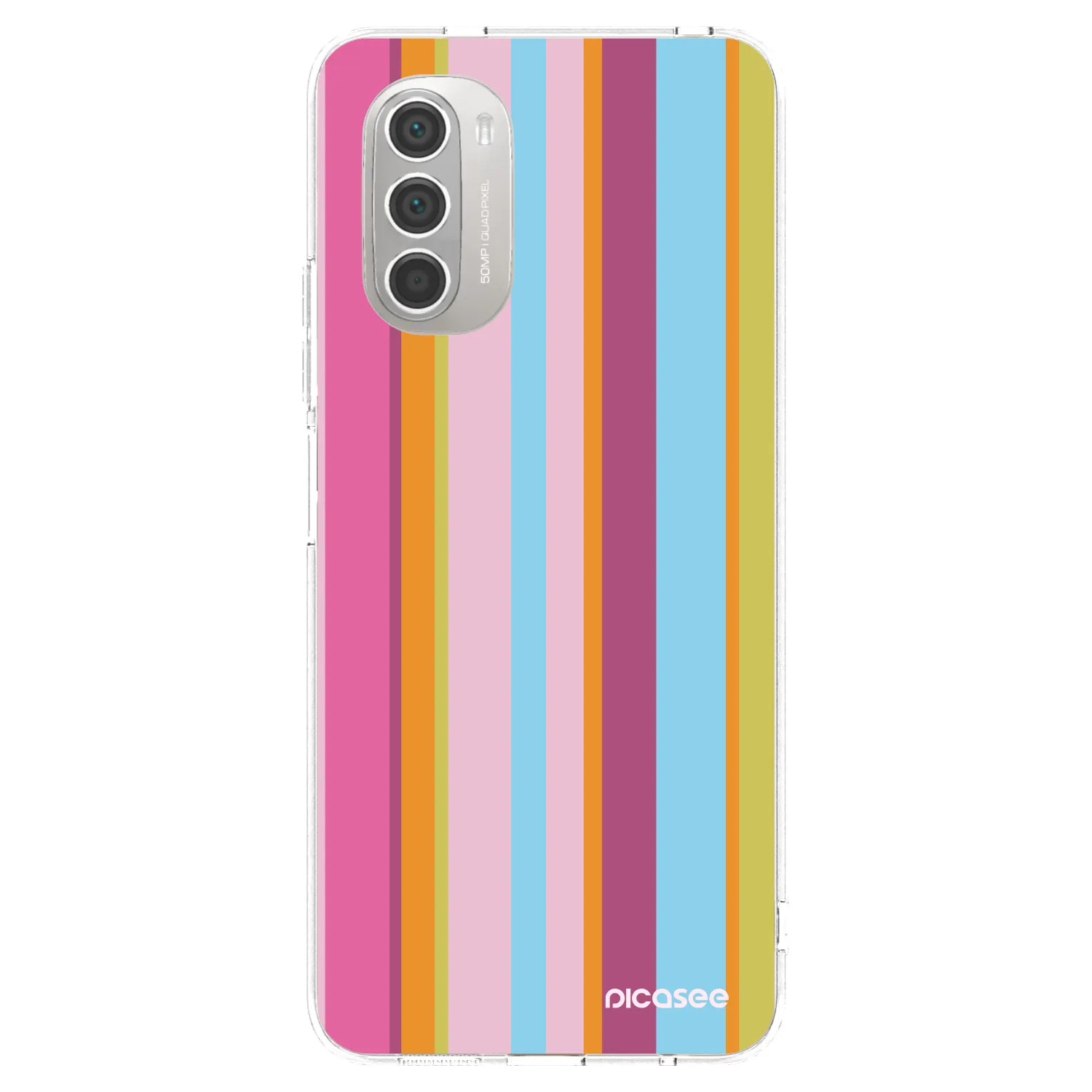Picasee silikonska prozirna maskica za Motorola Moto G51 - Golden hour
