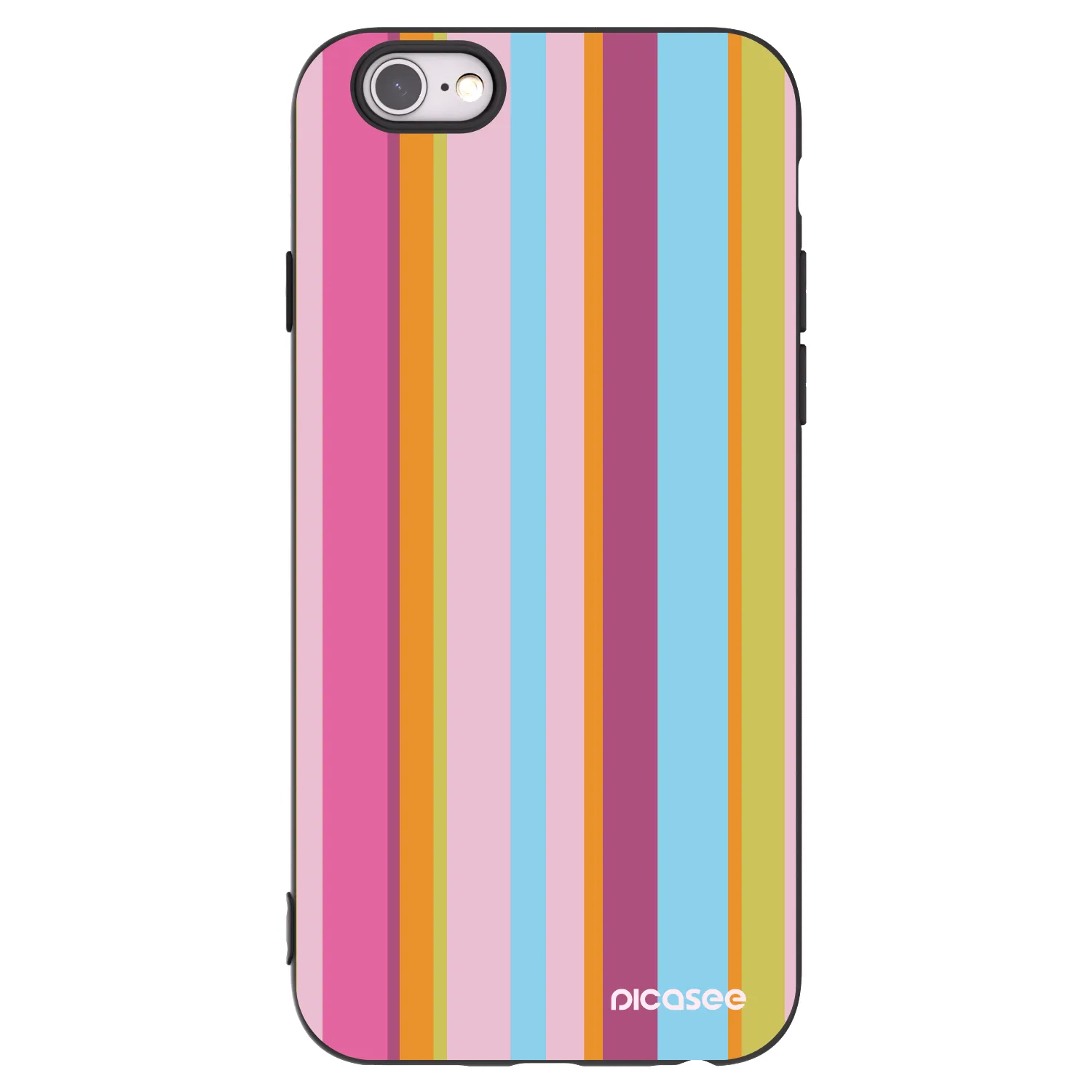 Picasee crna silikonska maskica za Apple iPhone 6/6S - Golden hour