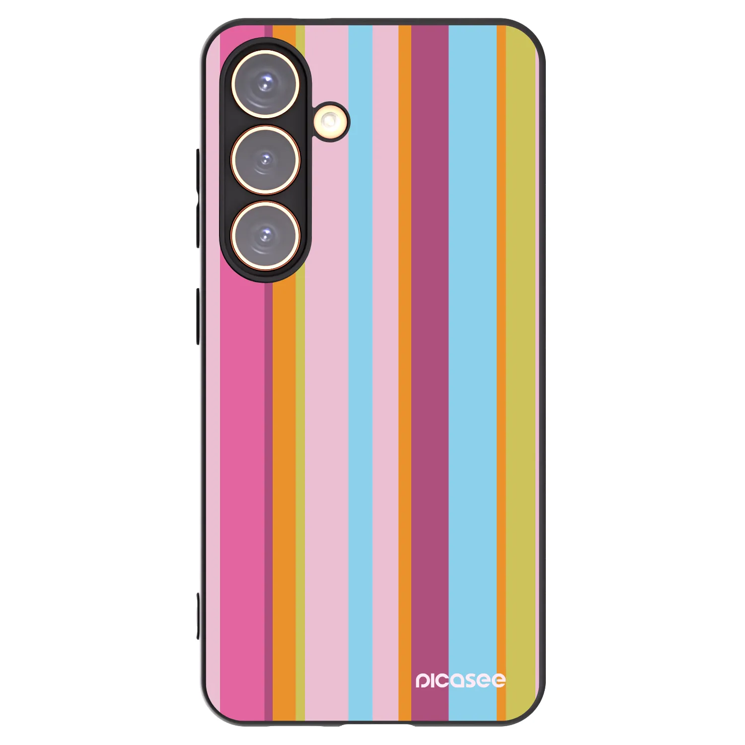 Picasee crna silikonska maskica za Samsung Galaxy S24 S921B 5G - Golden hour