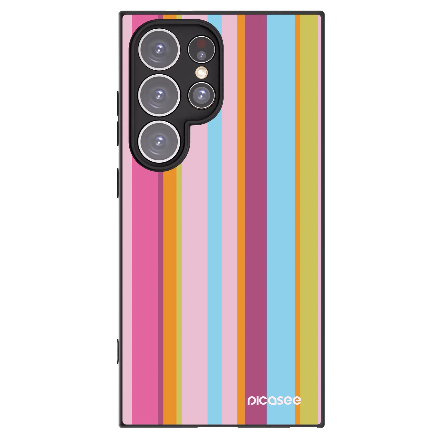 Picasee crna silikonska maskica za Samsung Galaxy S24 Ultra S928B 5G - Golden hour