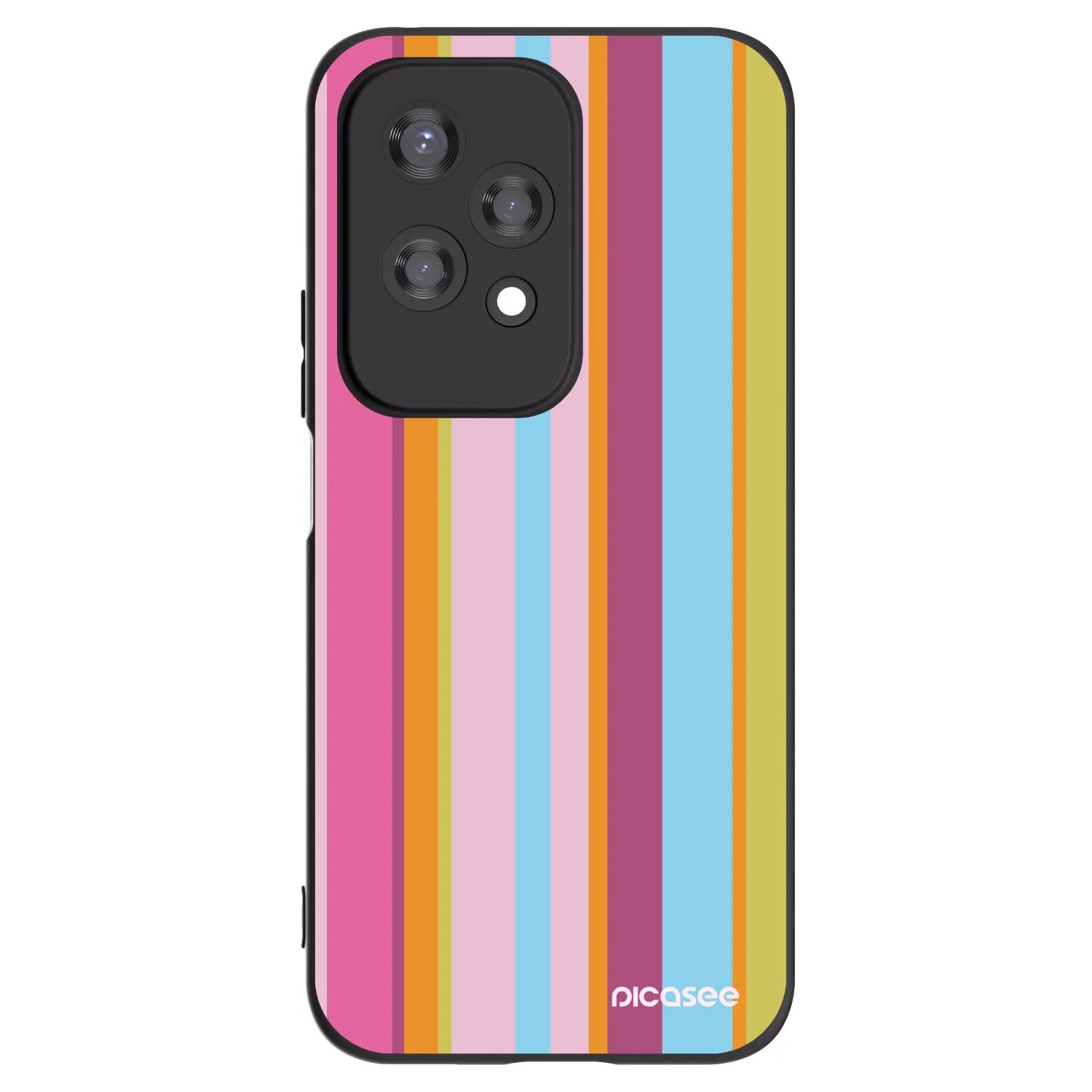 Picasee crna silikonska maskica za Honor 200 Lite - Golden hour