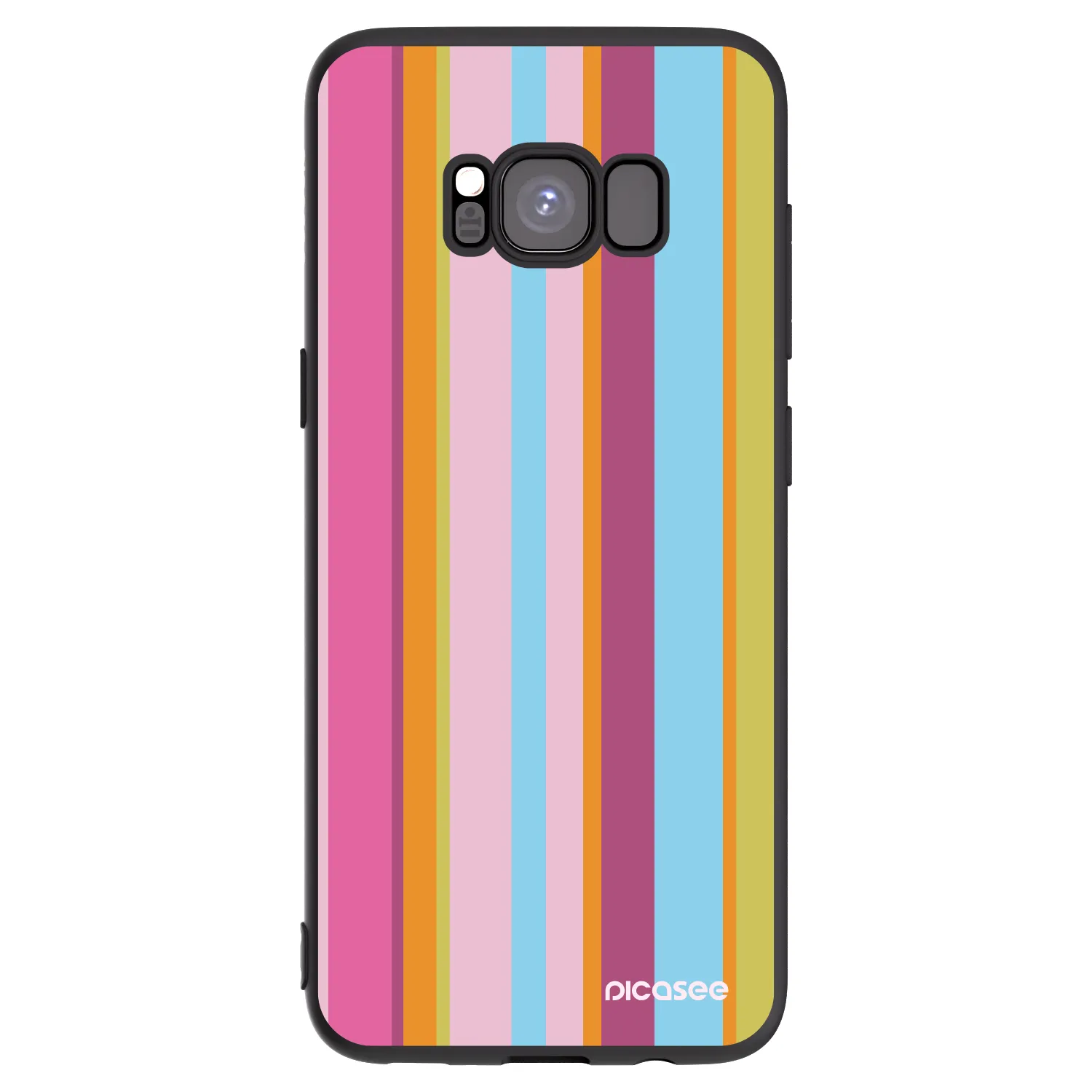 Picasee crna silikonska maskica za Samsung Galaxy S8 G950F - Golden hour