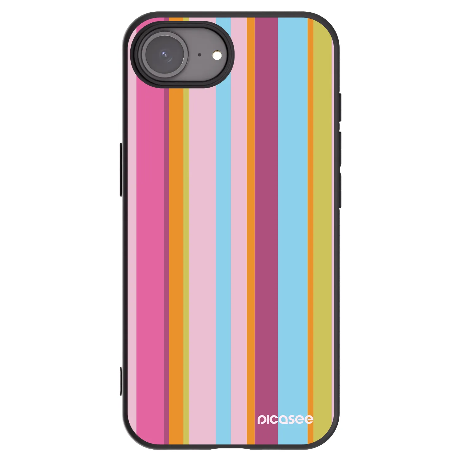 Picasee crna silikonska maskica za Apple iPhone 16e - Golden hour