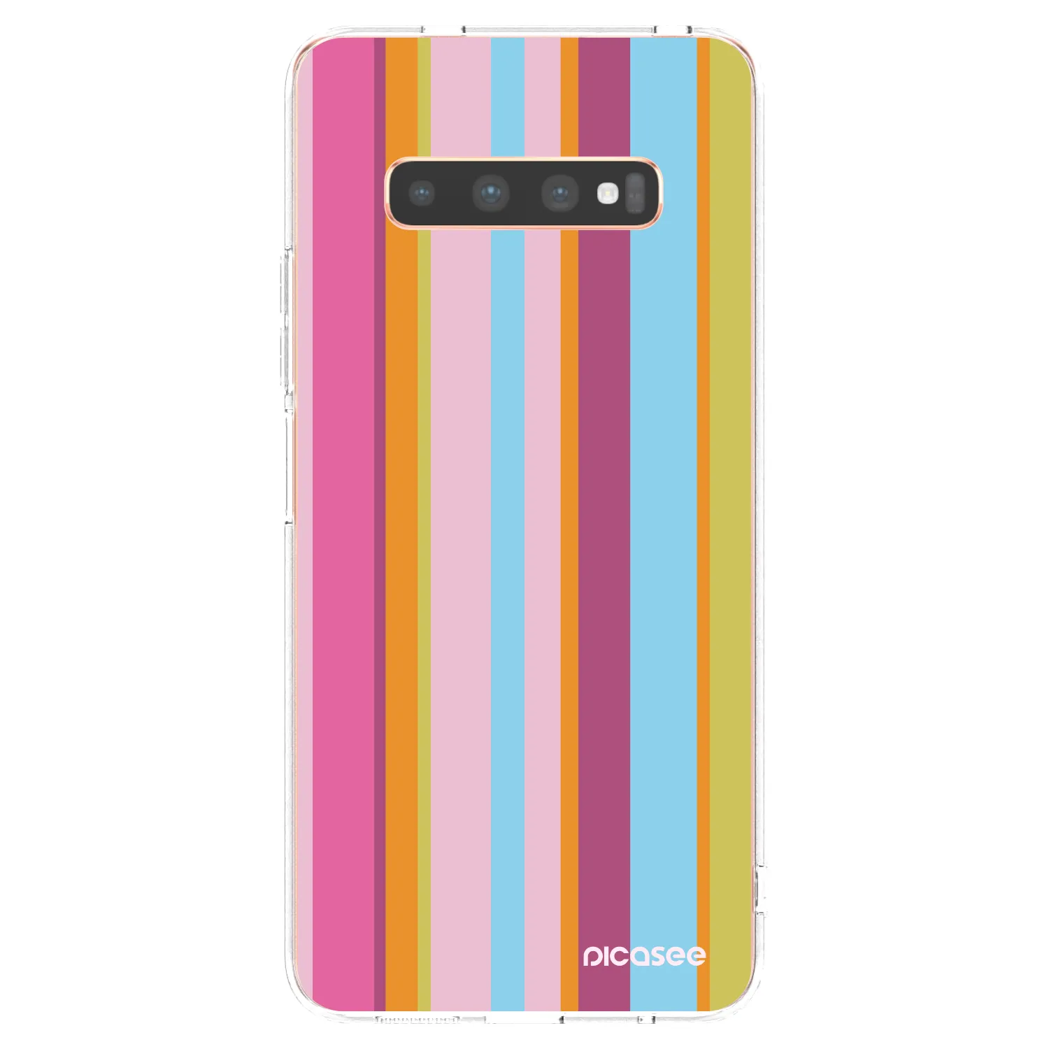 Picasee silikonska prozirna maskica za Samsung Galaxy S10 Plus G975 - Golden hour