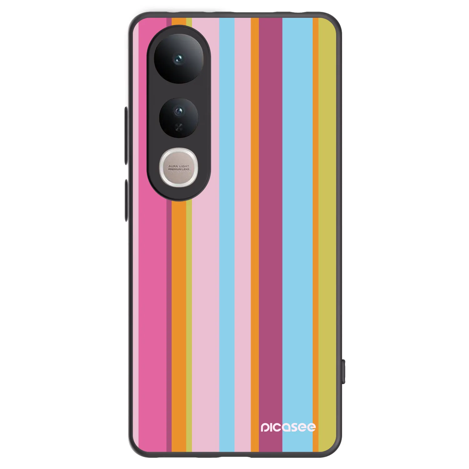 Picasee crna silikonska maskica za Vivo V50 Lite 5G - Golden hour