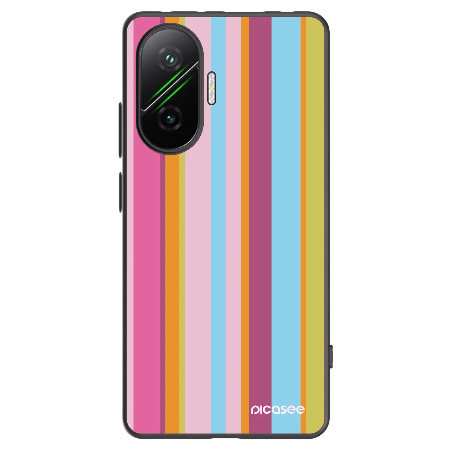 Picasee crna silikonska maskica za Xiaomi Poco F7 Pro 5G - Golden hour