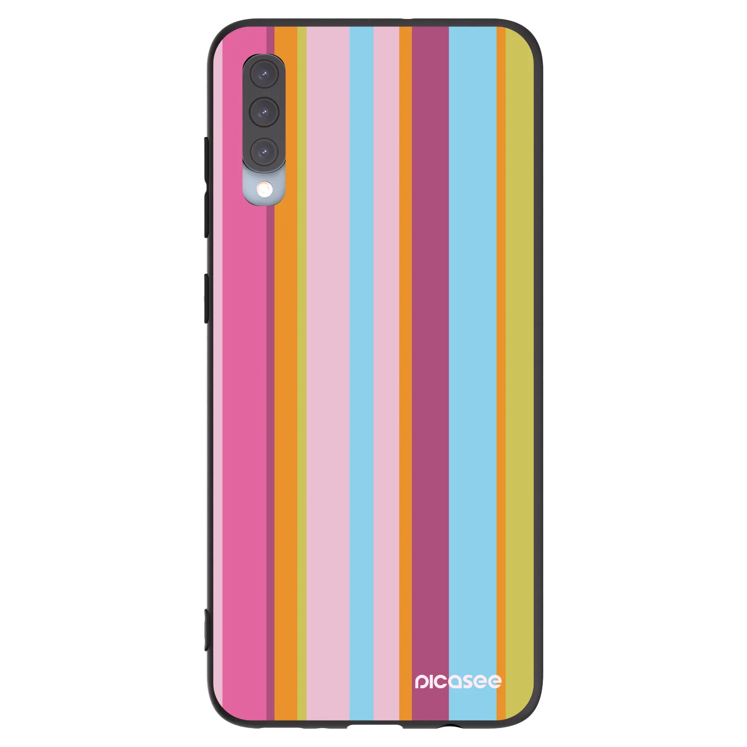 Picasee crna silikonska maskica za Samsung Galaxy A70 A705F - Golden hour