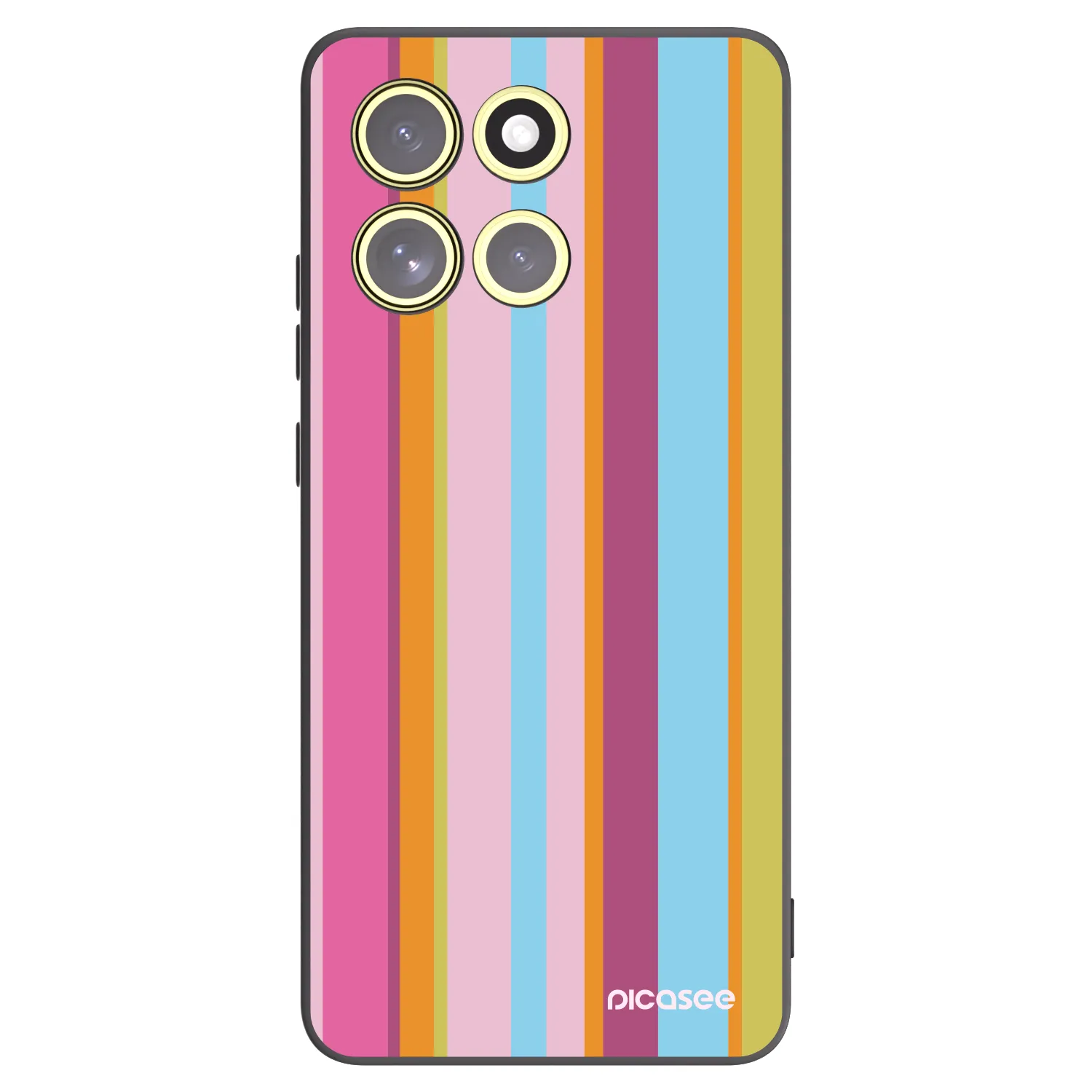 Picasee crna silikonska maskica za Motorola Moto G86 5G - Golden hour