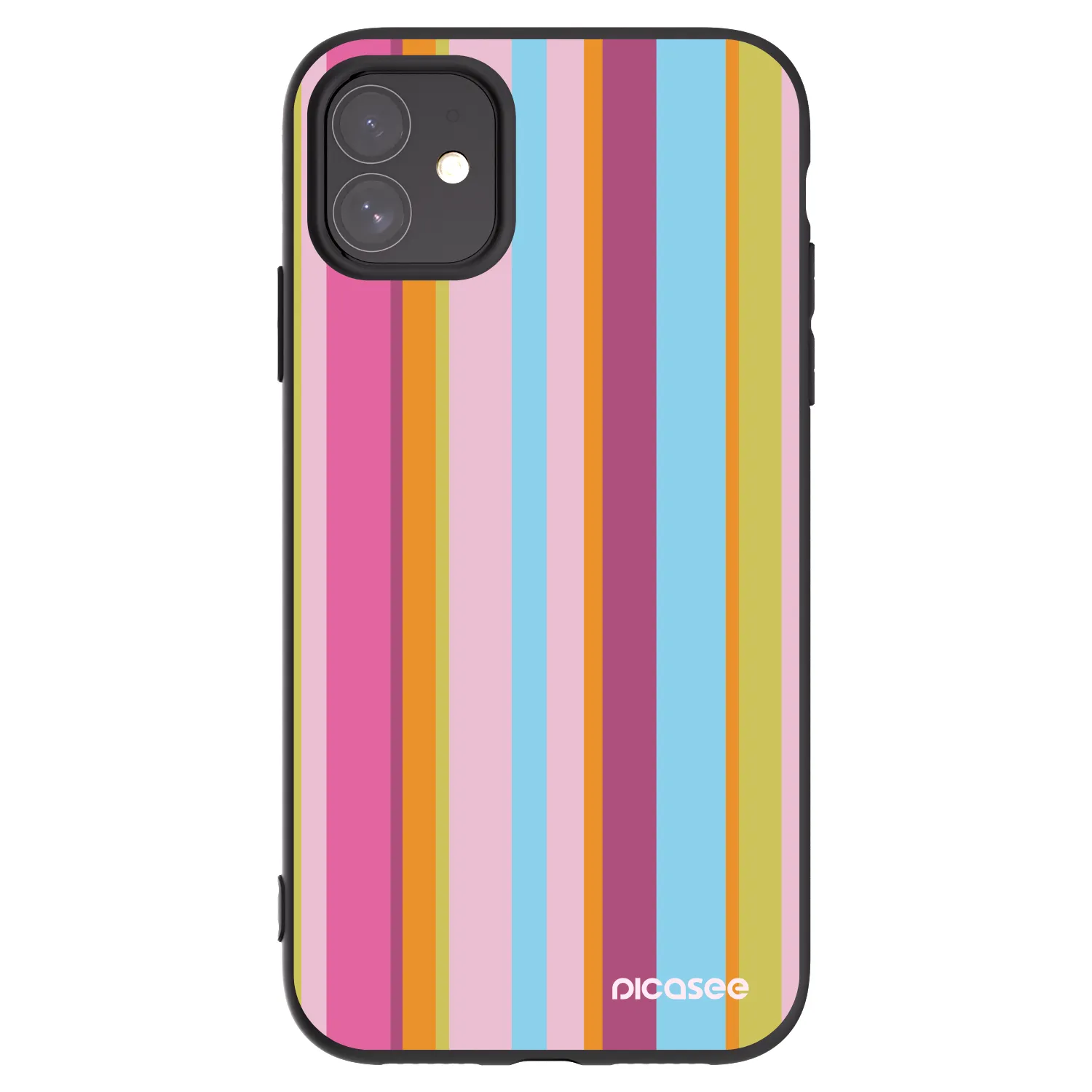 Picasee crna silikonska maskica za Apple iPhone 11 - Golden hour