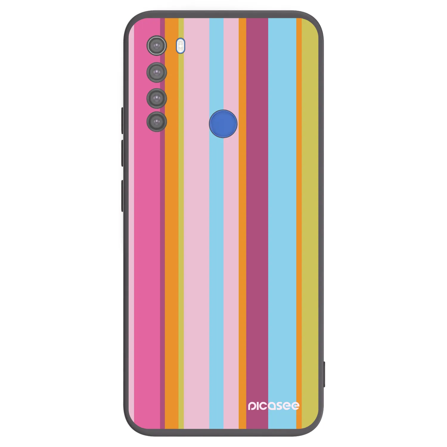 Picasee crna silikonska maskica za Xiaomi Redmi Note 8T - Golden hour