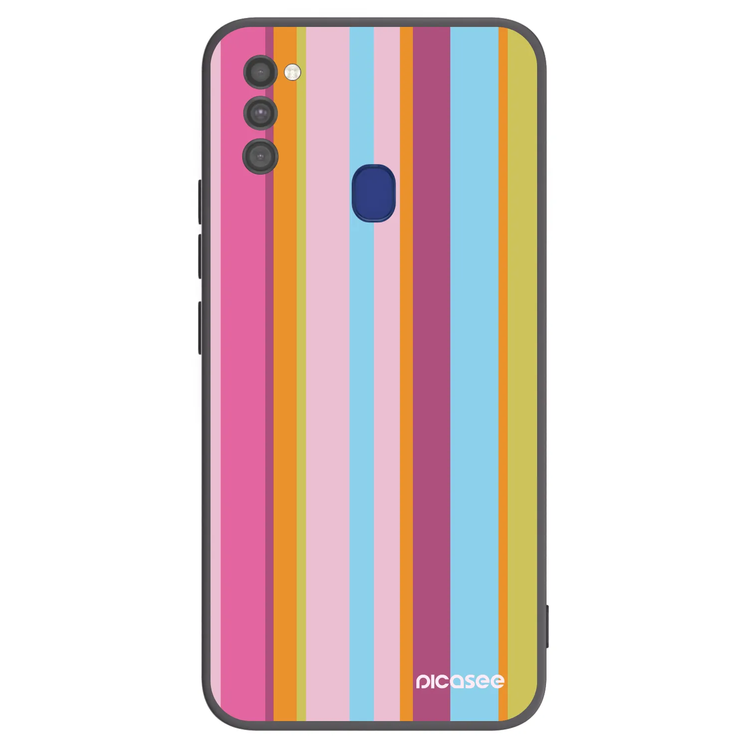 Picasee crna silikonska maskica za Samsung Galaxy M21 M215F - Golden hour