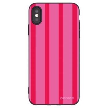 Picasee crna silikonska maskica za Apple iPhone XS Max - Hot tropic