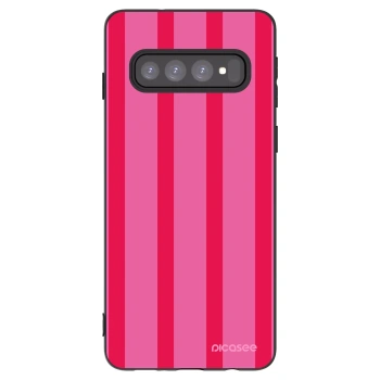 Picasee crna silikonska maskica za Samsung Galaxy S10 G973 - Hot tropic