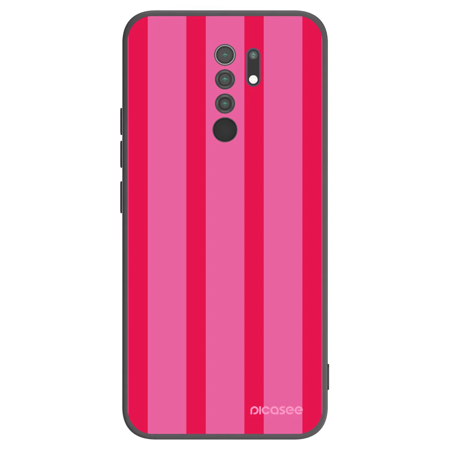 Picasee crna silikonska maskica za Xiaomi Redmi 9 - Hot tropic
