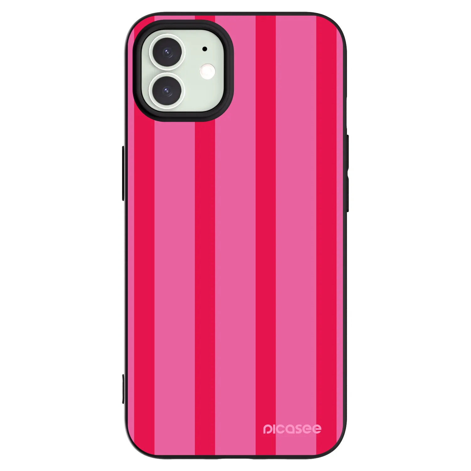 Picasee crna silikonska maskica za Apple iPhone 12 Pro - Hot tropic