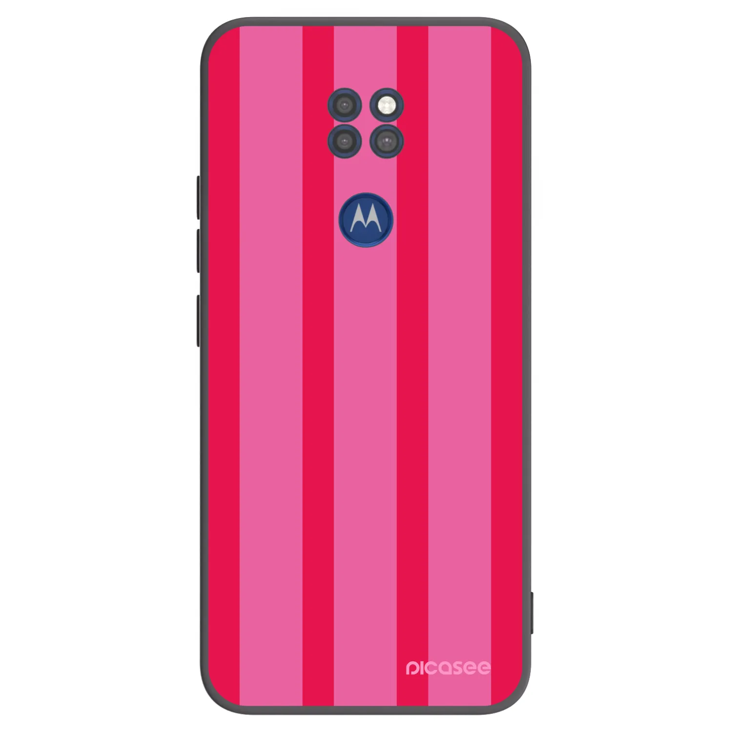 Picasee crna silikonska maskica za Motorola Moto G9 Play - Hot tropic