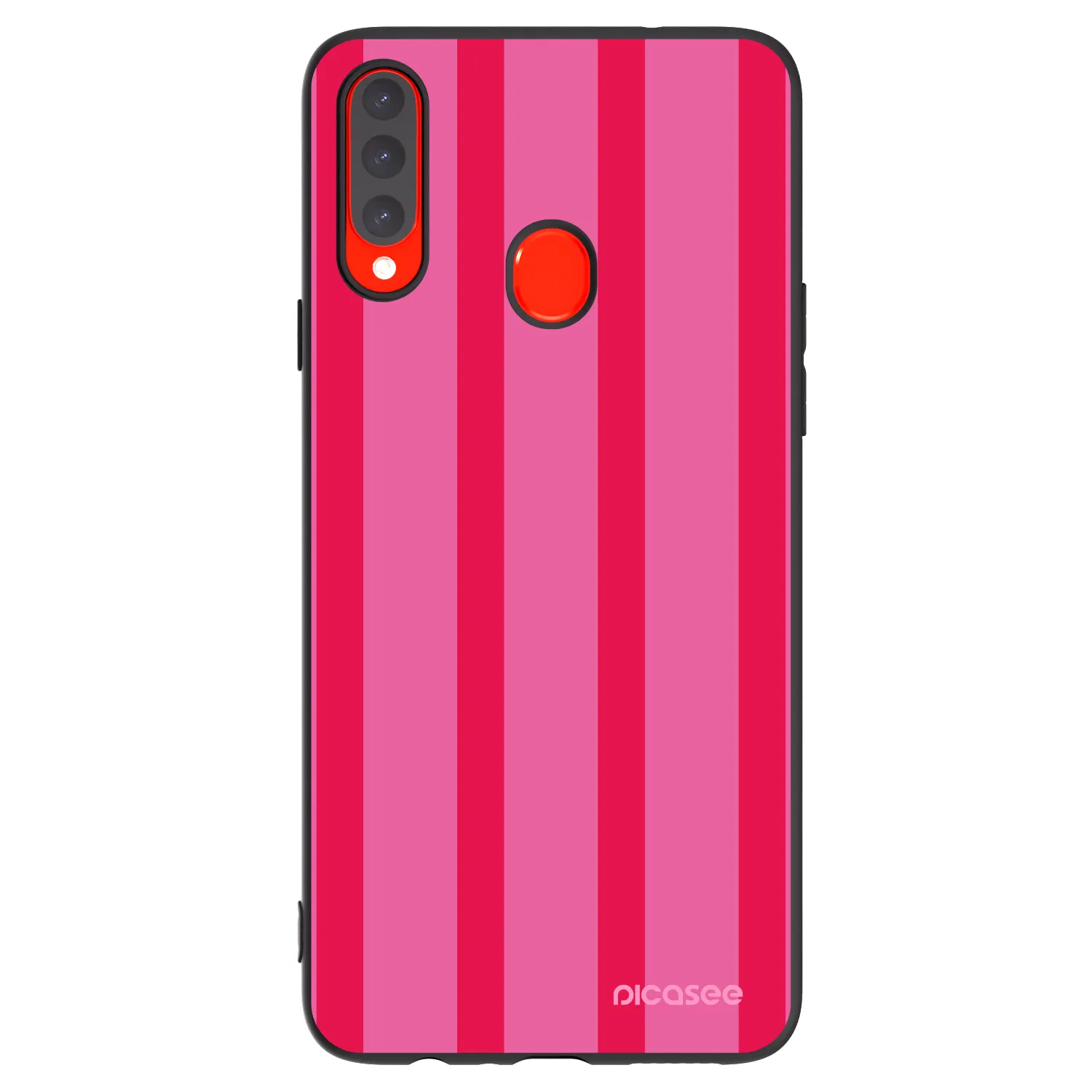 Picasee crna silikonska maskica za Samsung Galaxy A20s - Hot tropic