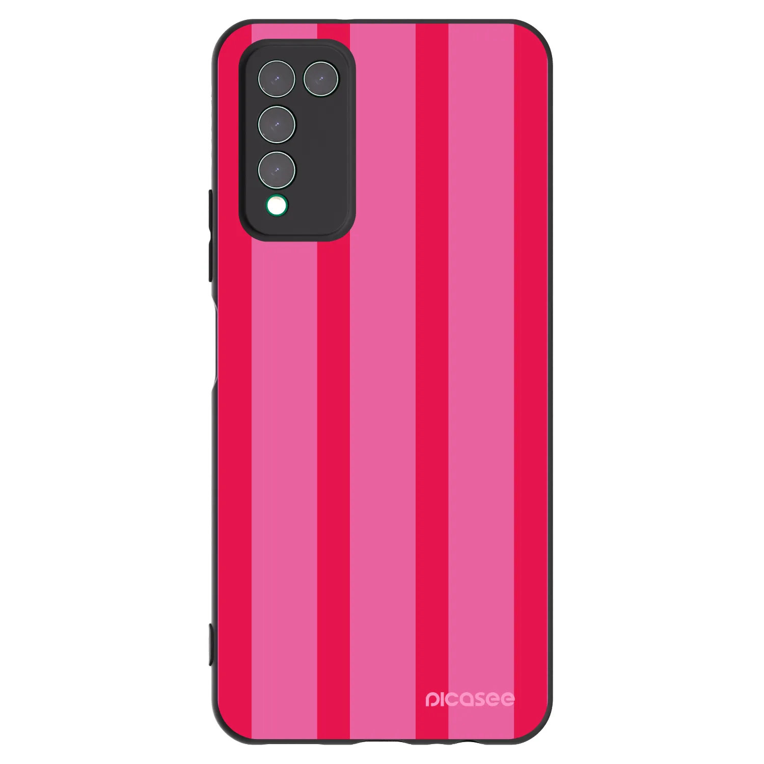 Picasee crna silikonska maskica za Honor 10X Lite - Hot tropic