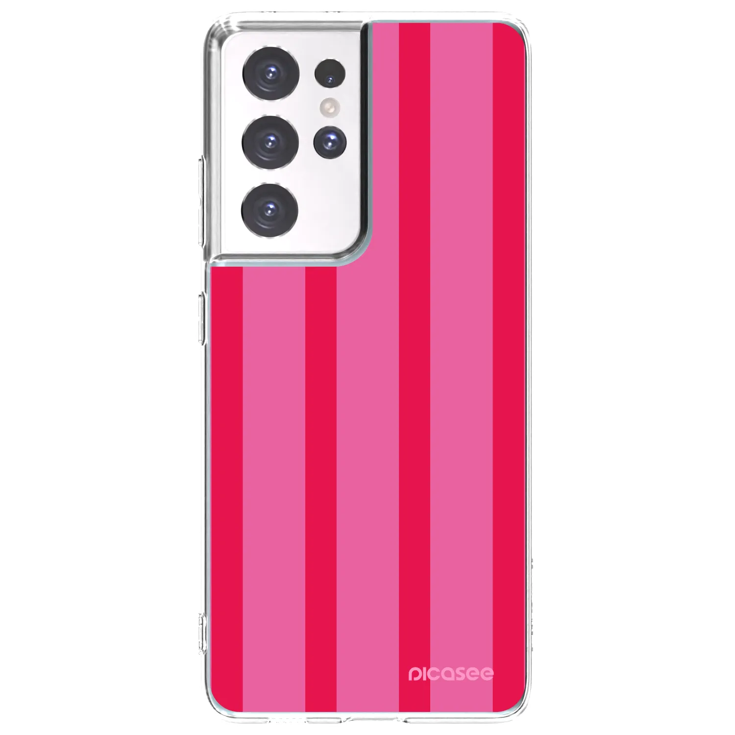 Picasee silikonska prozirna maskica za Samsung Galaxy S21 Ultra 5G G998B - Hot tropic